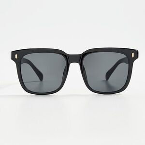 Aire- Black Rectangular Sunglasses
